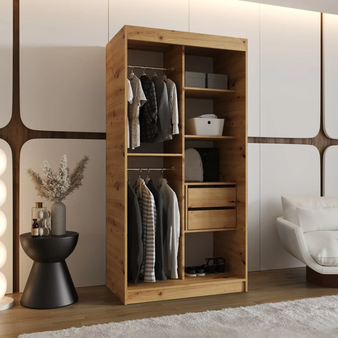 Spoti Sliding Door Wardrobe 100cm - Image 8