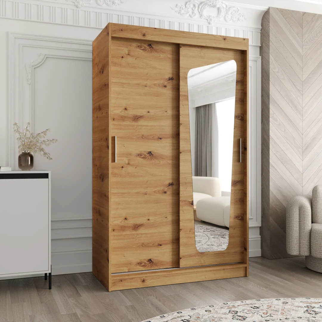 Moka Sliding Door Wardrobe 120cm