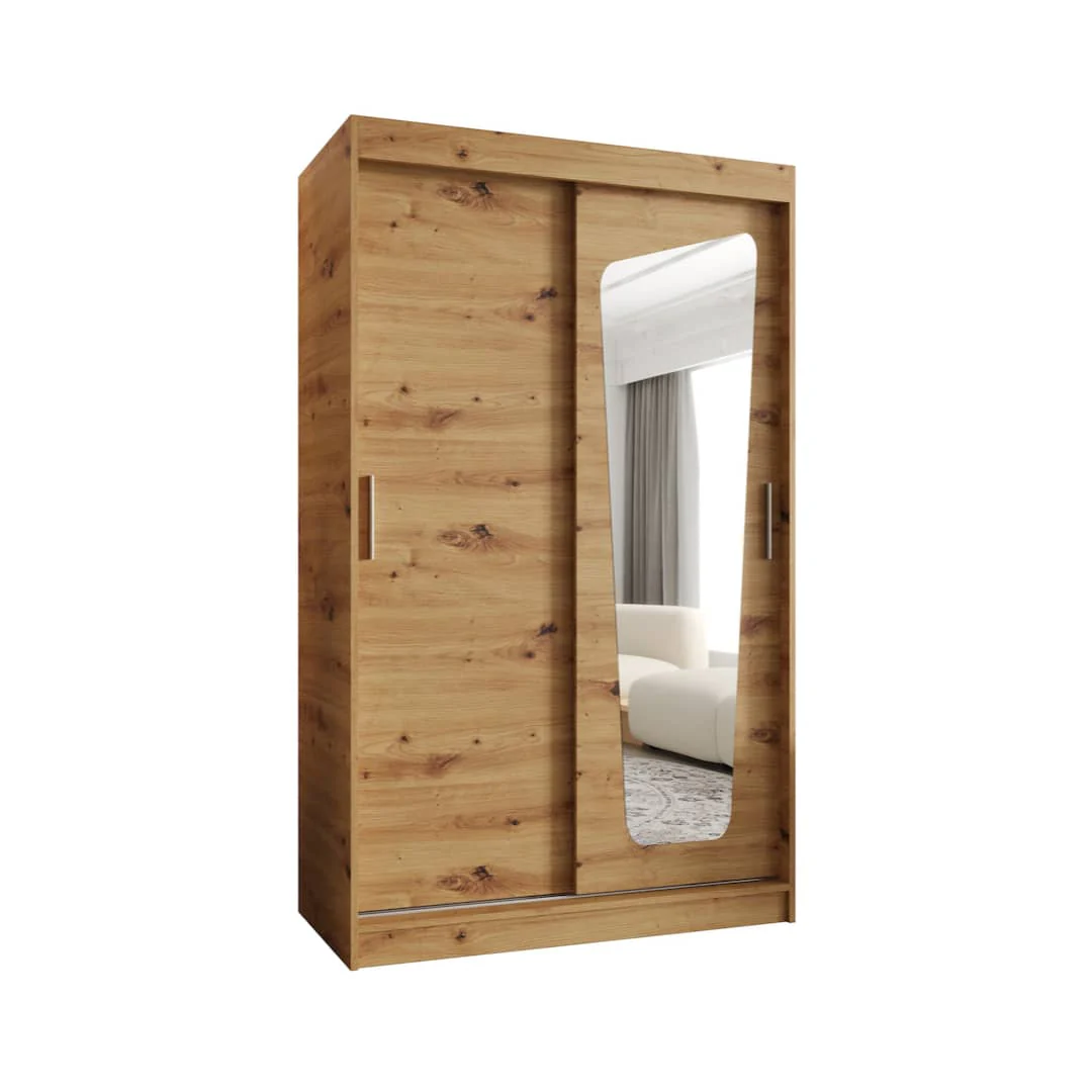 Moka Sliding Door Wardrobe 120cm - Image 2