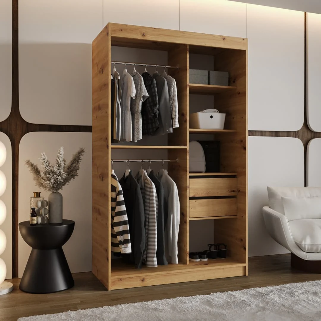 Royal Sliding Door Wardrobe 120cm - Image 4