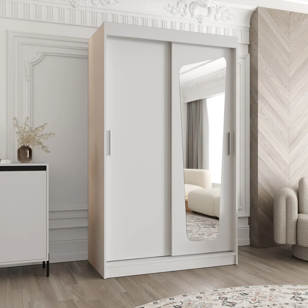 Moka Sliding Door Wardrobe 120cm - Image 5