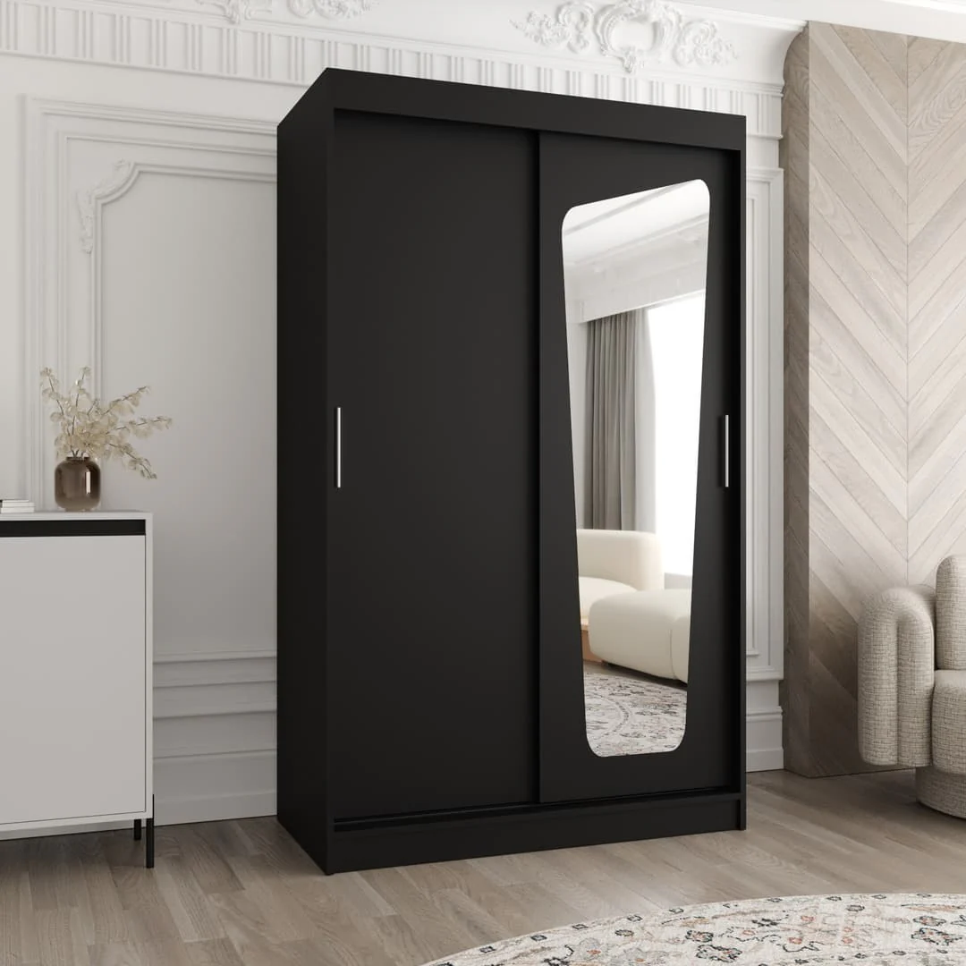Moka Sliding Door Wardrobe 120cm - Image 9