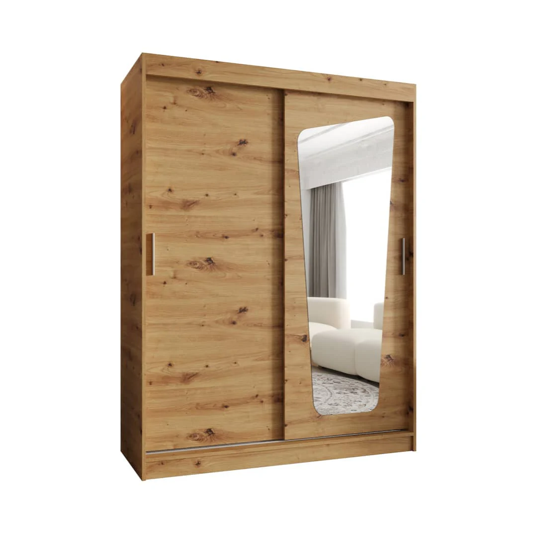 Moka Sliding Door Wardrobe 150cm - Image 6