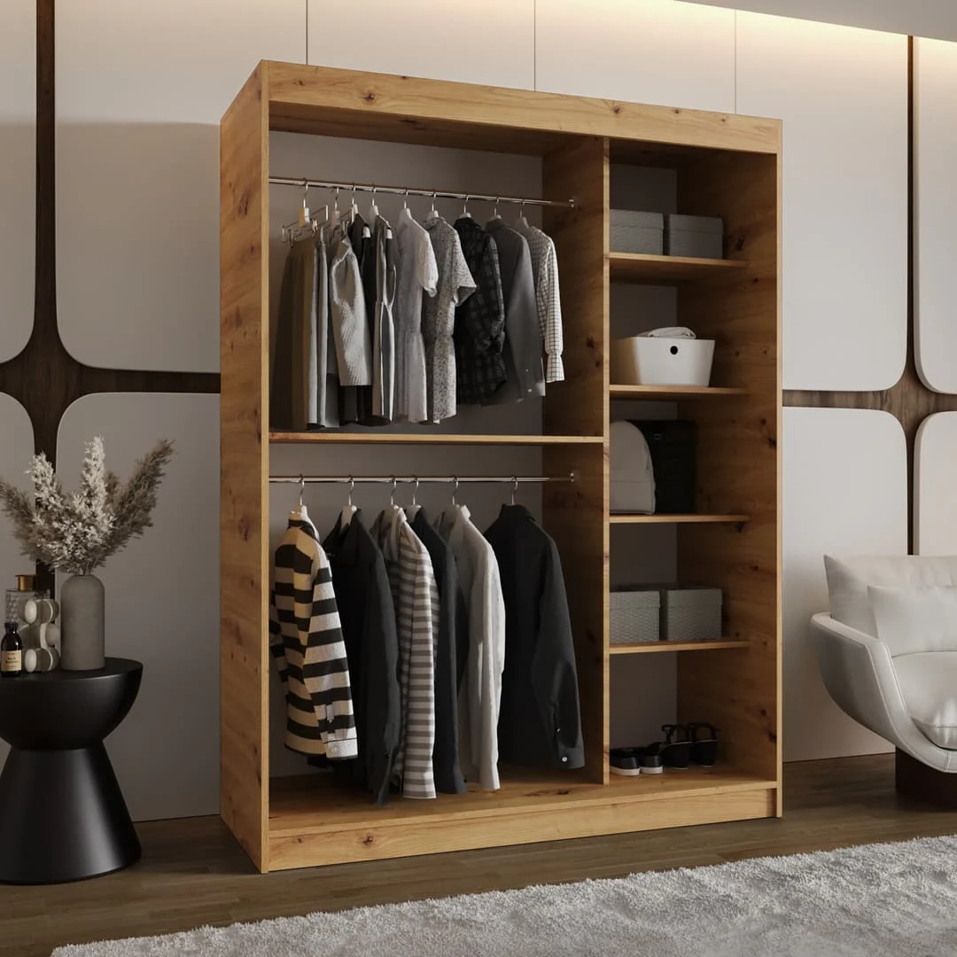Lucy Sliding Door Wardrobe 150cm - Image 7