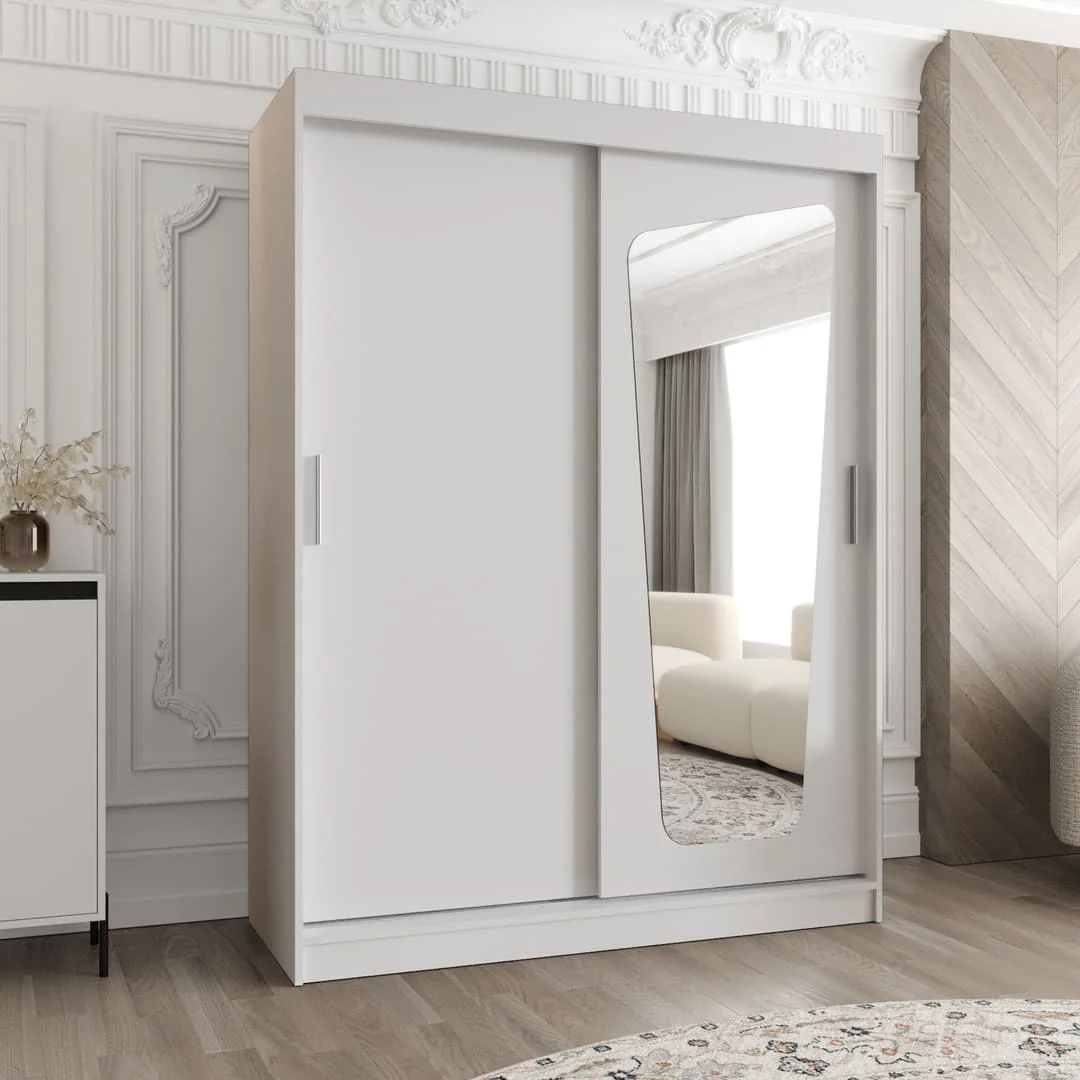 Moka Sliding Door Wardrobe 150cm - Image 9