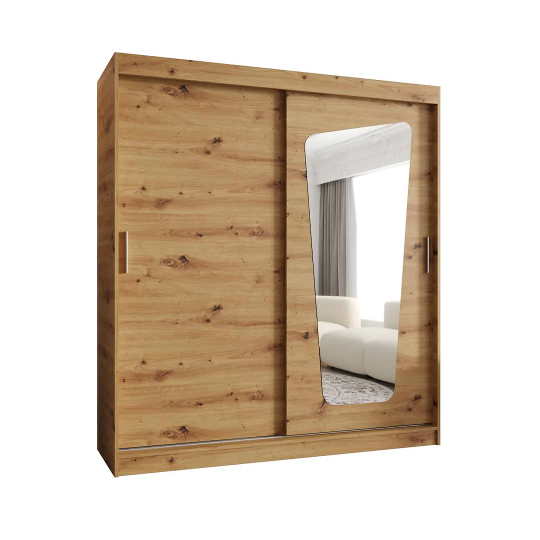 Moka Sliding Door Wardrobe 180cm - Image 6