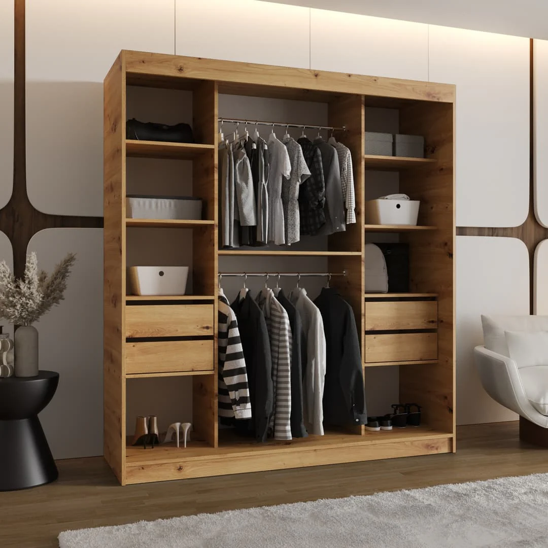 Rossa Sliding Door Wardrobe 180cm - Image 8