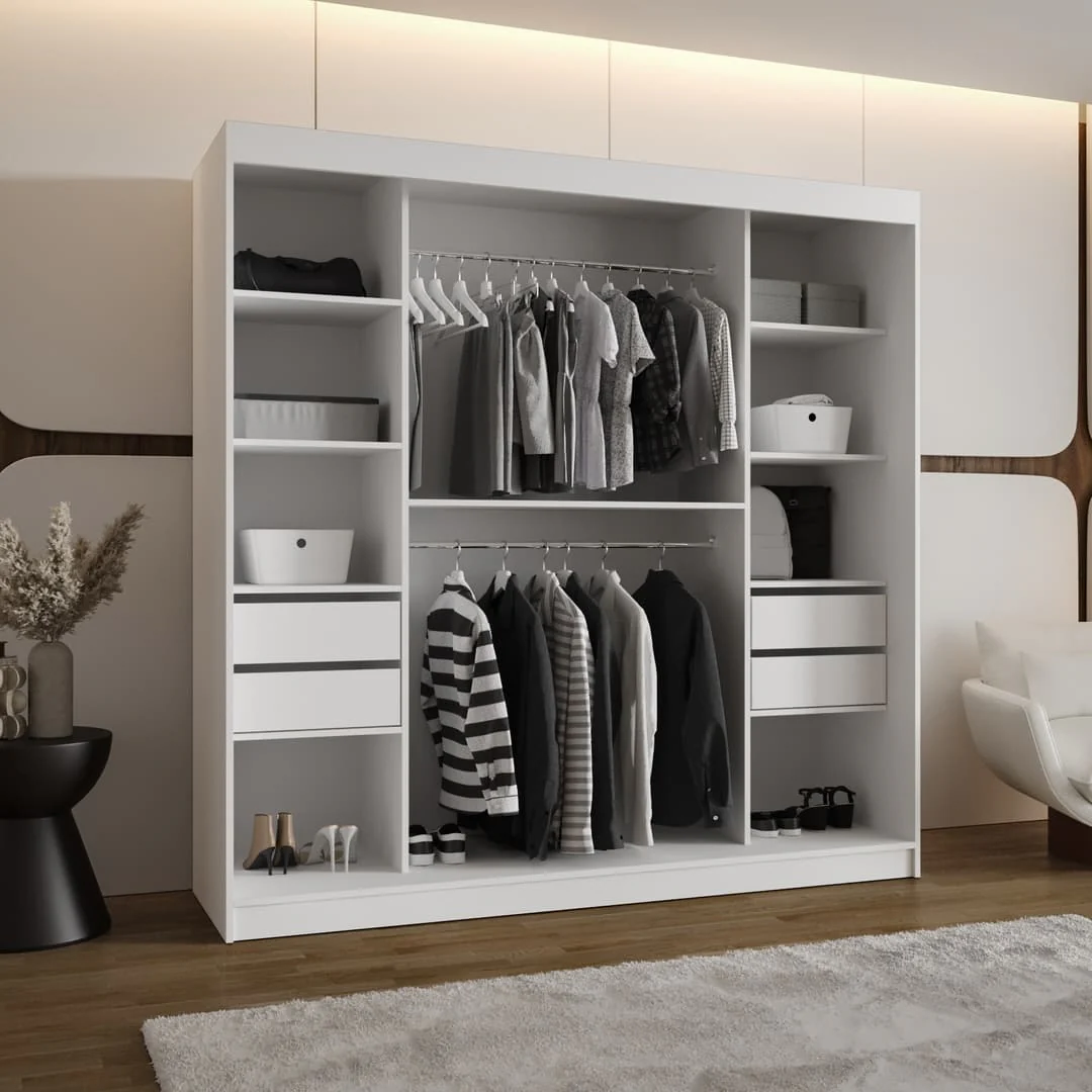 Royal Sliding Door Wardrobe 200cm - Image 4