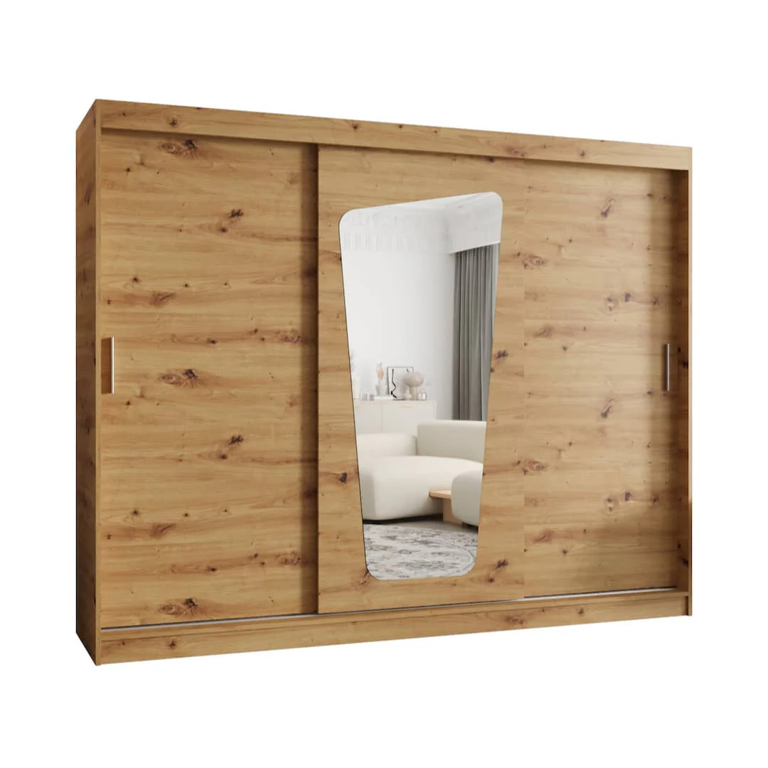 Moka Sliding Door Wardrobe 250cm - Image 2