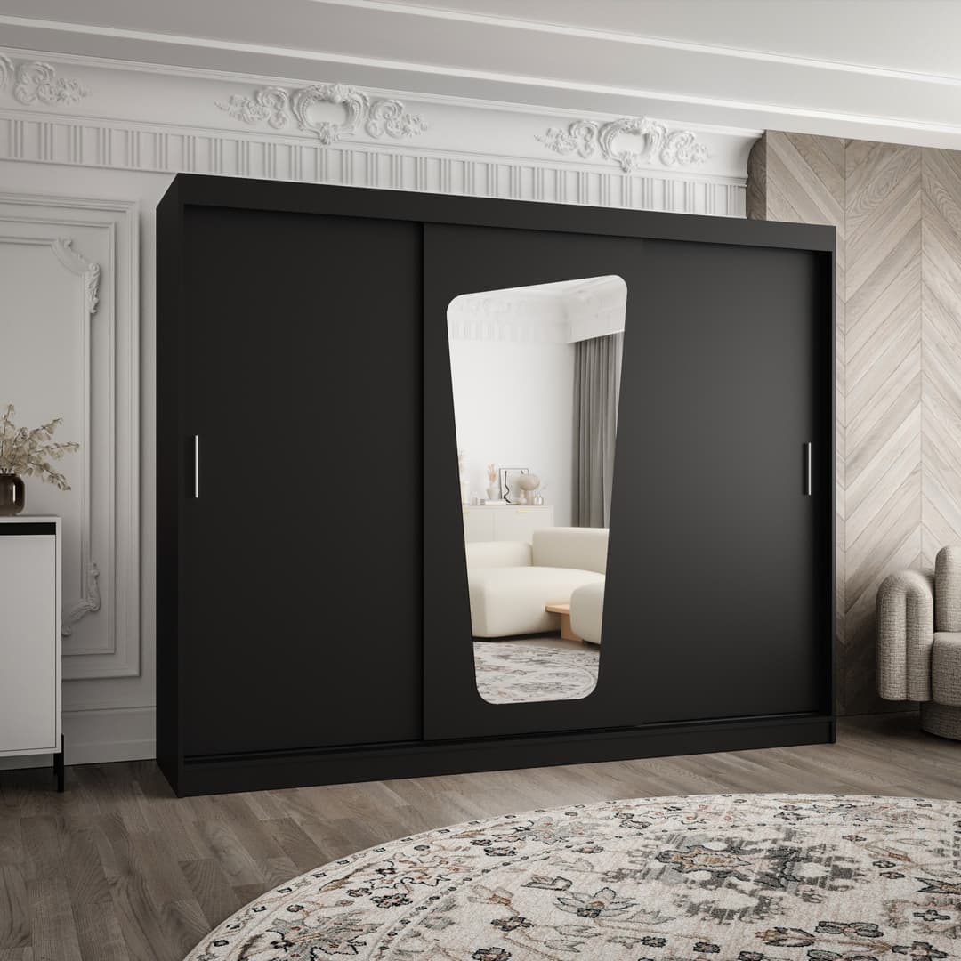 Moka Sliding Door Wardrobe 250cm - Image 9