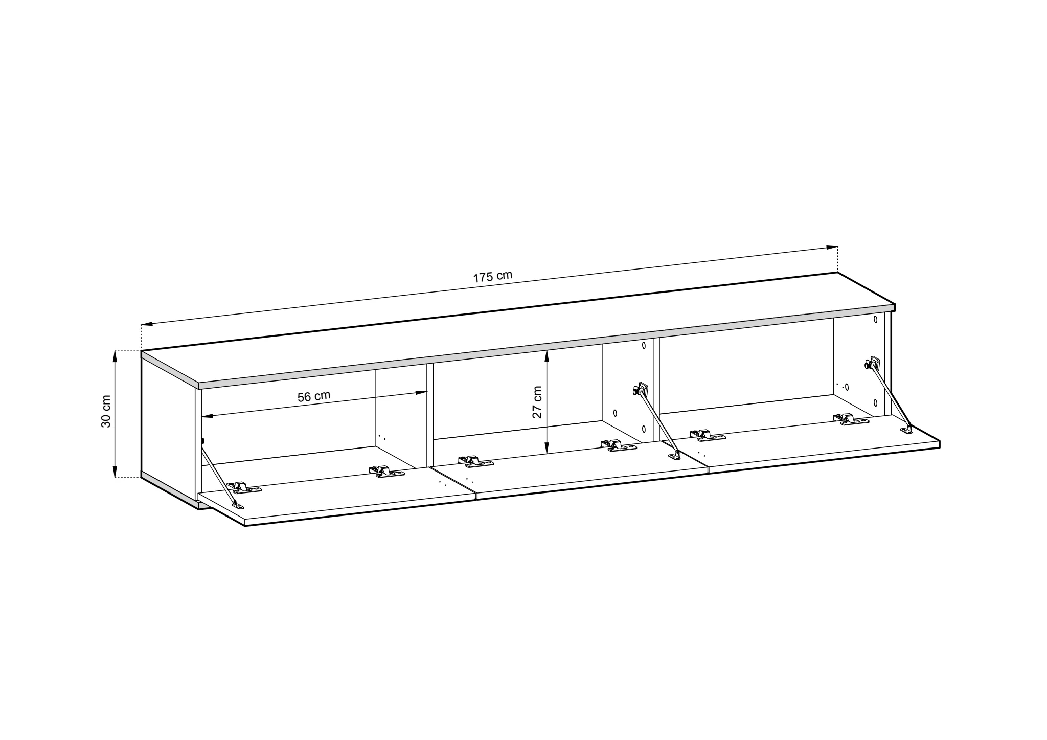Moro Floating TV Cabinet 175cm - Image 3
