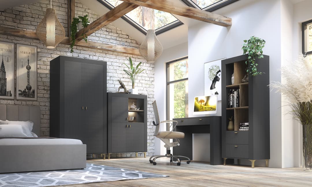 Mossa 01 Hinged Door Wardrobe 97cm - Image 6