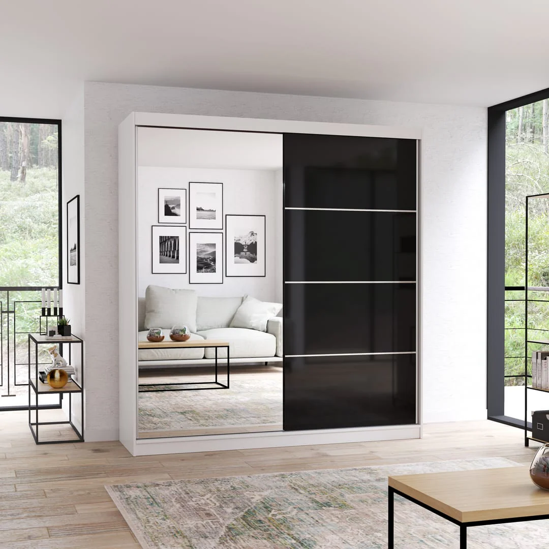 Multi 31 Sliding Door Wardrobe 203cm - Image 3