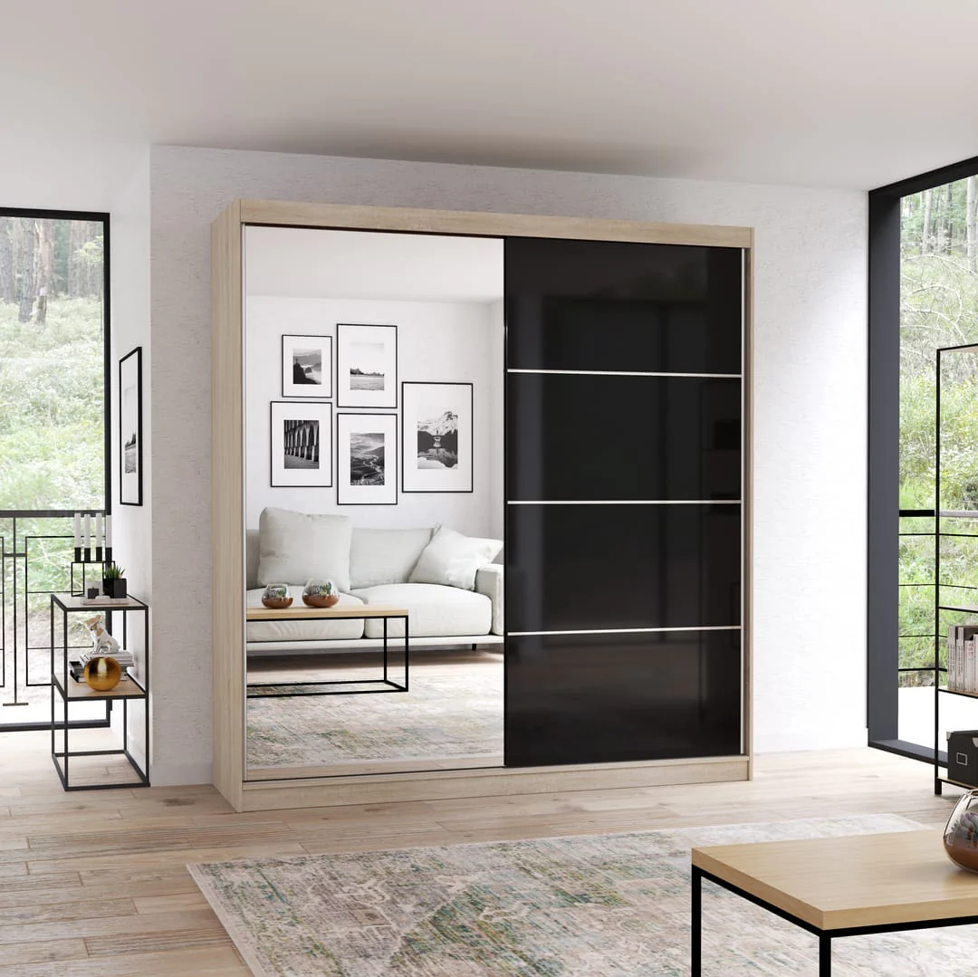 Multi 31 Sliding Door Wardrobe 203cm - Image 4