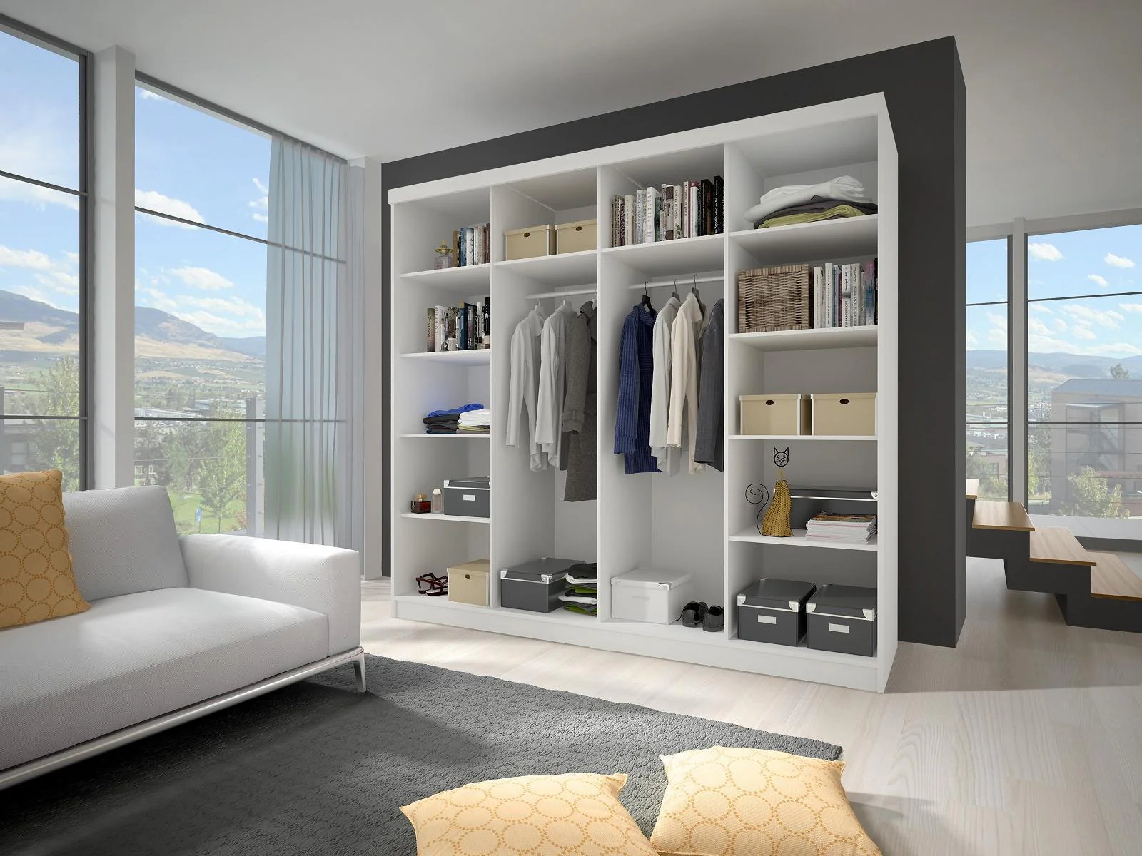 Multi 31 Sliding Door Wardrobe 233cm - Image 6
