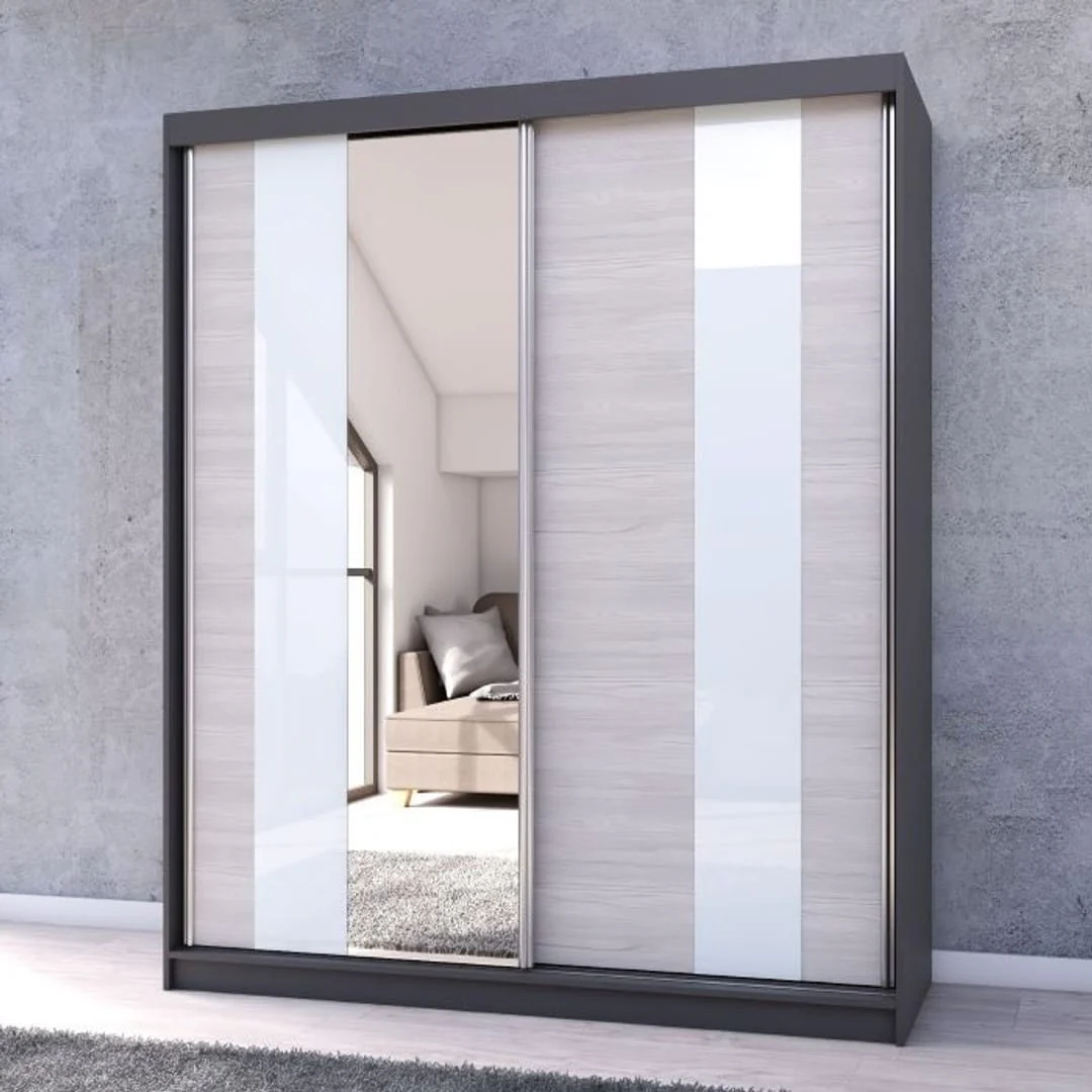 Multi 32 Sliding Door Wardrobe 183cm - Image 4