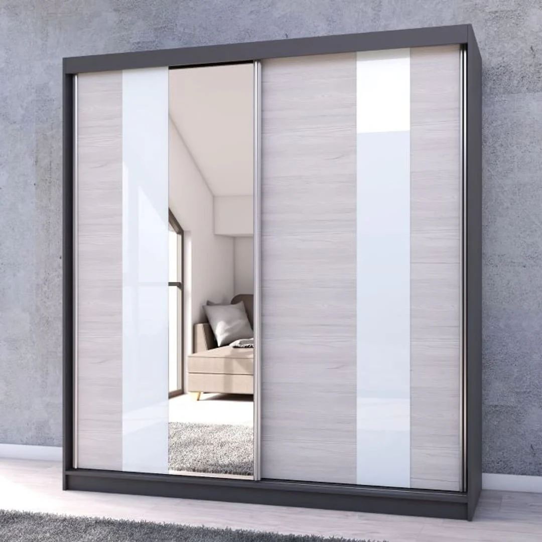 Multi 32 Sliding Door Wardrobe 203cm - Image 3