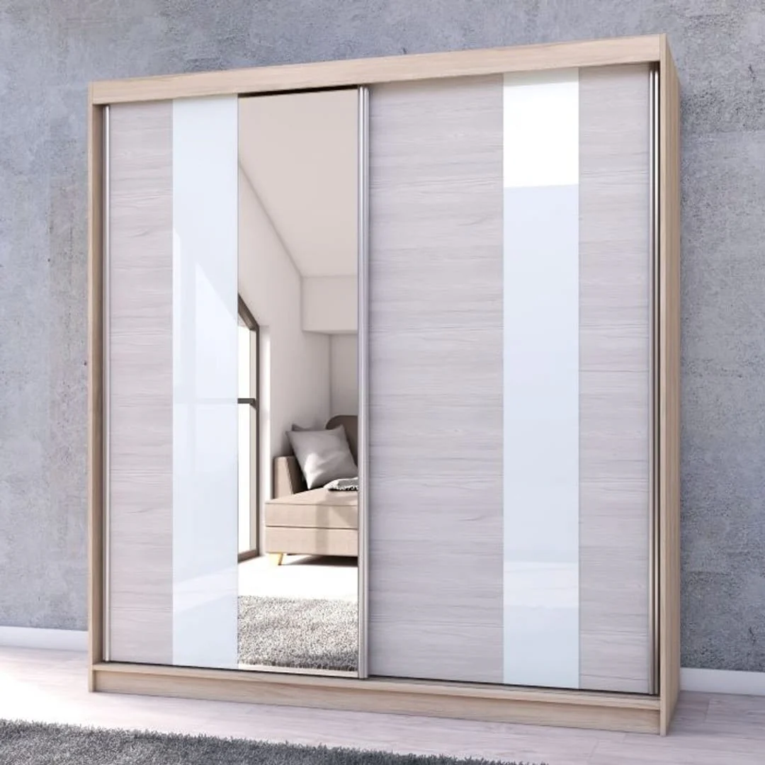 Multi 32 Sliding Door Wardrobe 203cm - Image 4