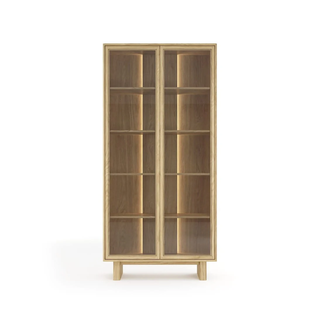 Nabu Tall Display Cabinet 94cm - Image 4
