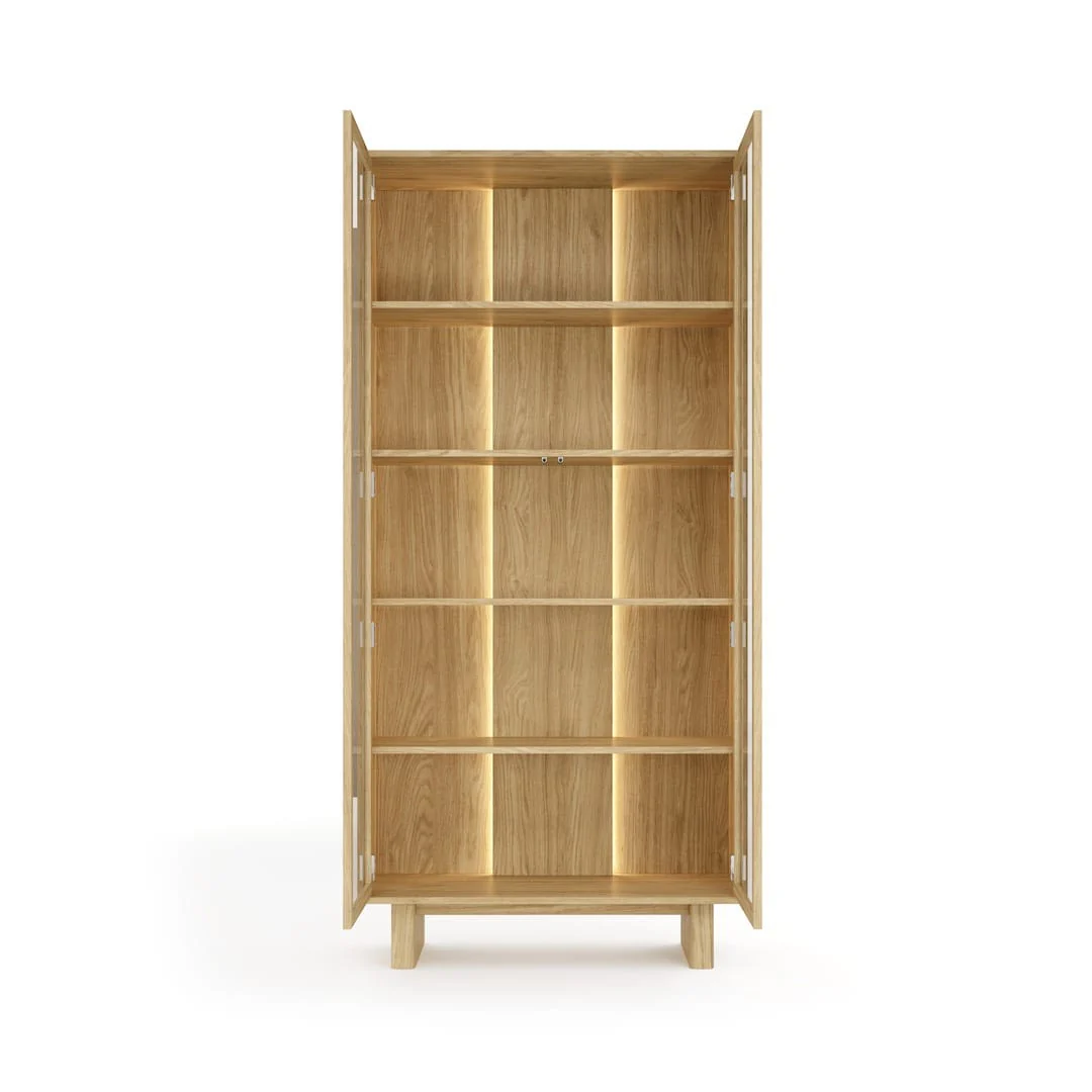 Nabu Tall Display Cabinet 94cm - Image 5