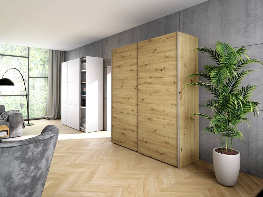 Nebraska Sliding Door Wardrobe 200cm - Image 9