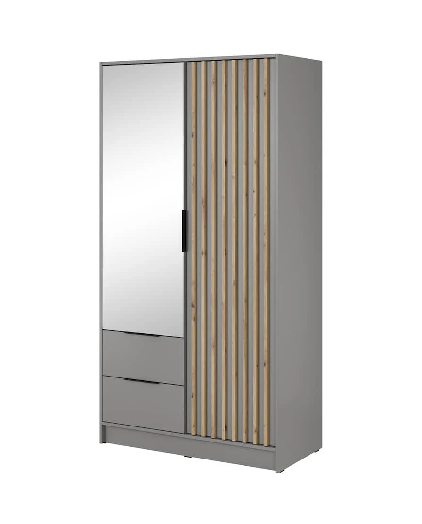 Nelly Hinged Door Wardrobe 105cm [Mirror] - Image 11
