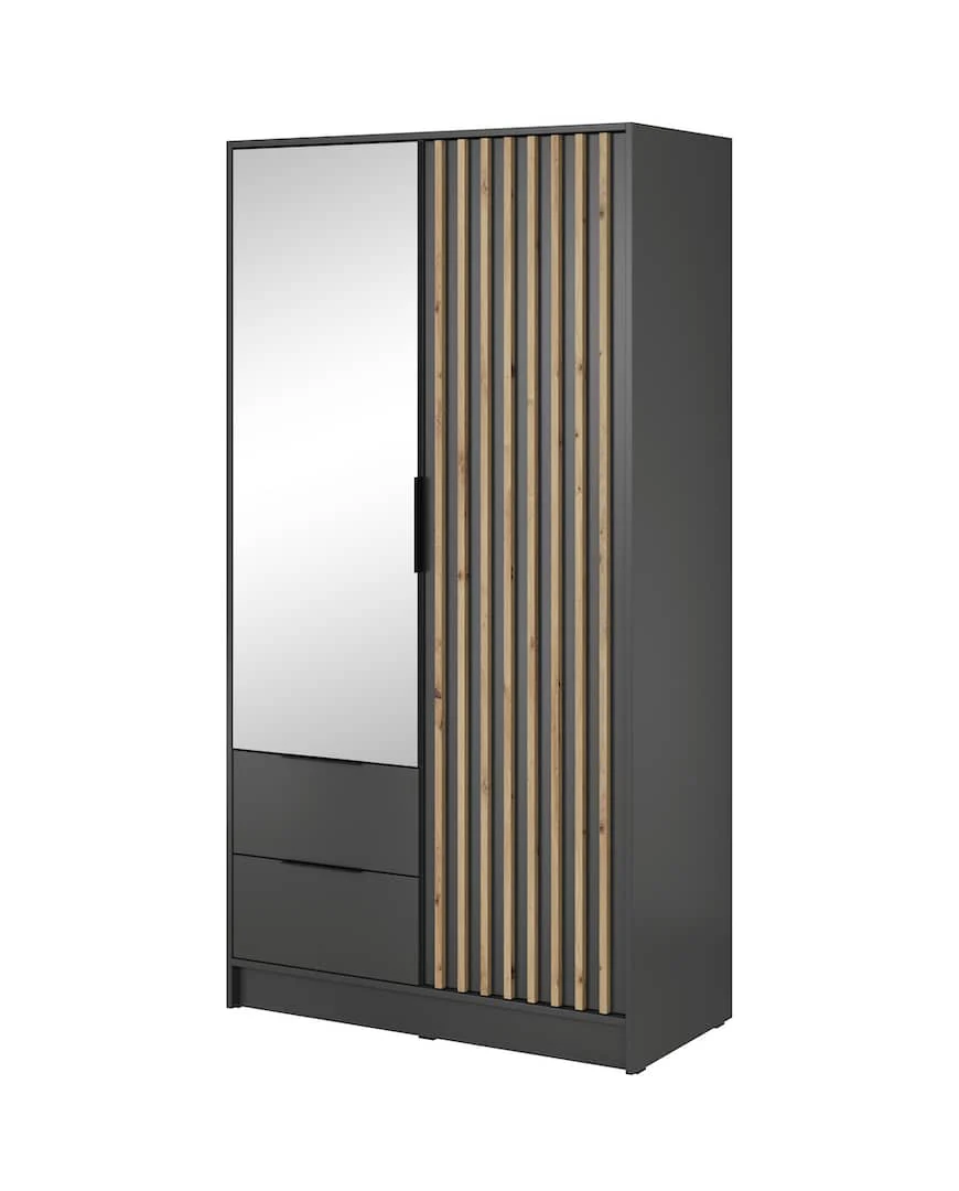 Nelly Hinged Door Wardrobe 105cm [Mirror] - Image 8