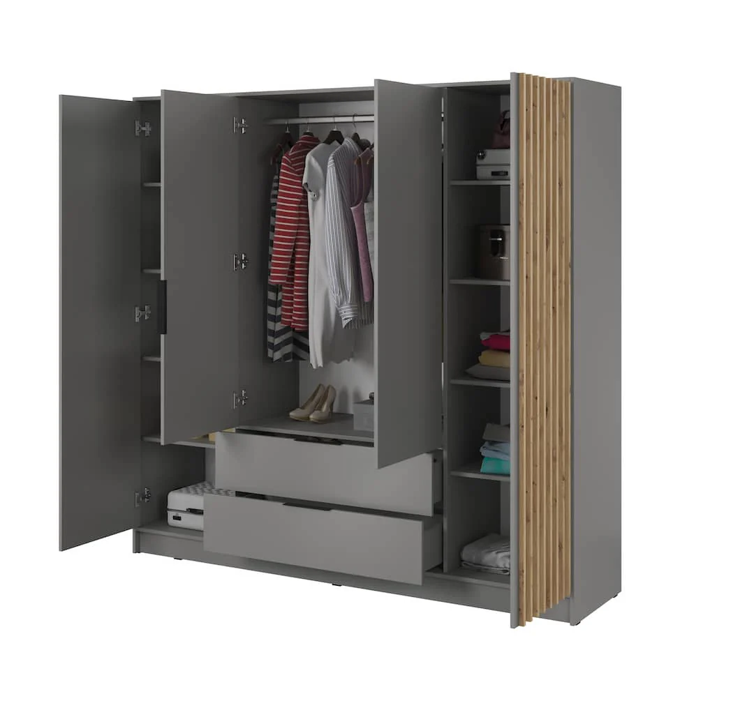Nelly Hinged Door Wardrobe 206cm - Image 12