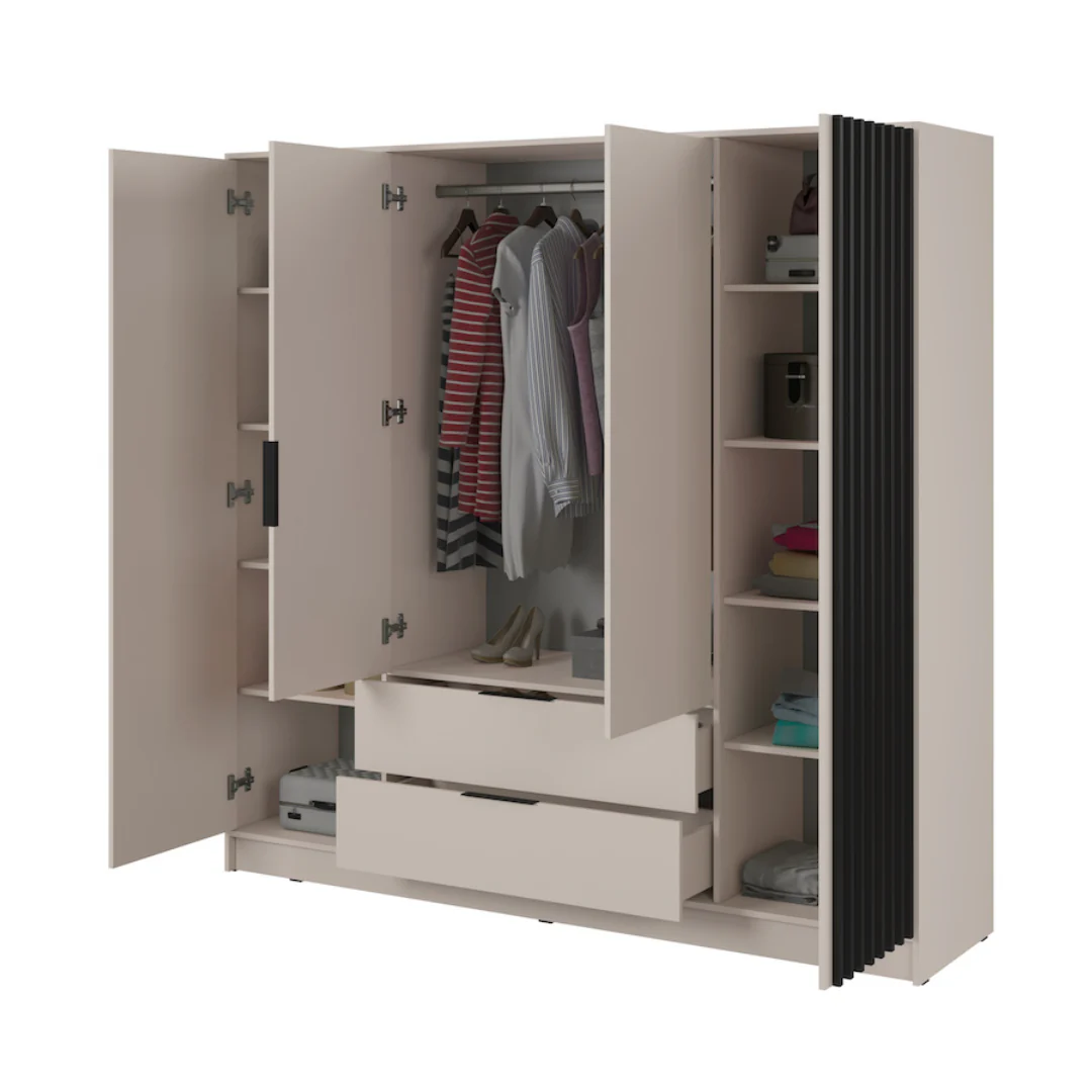 Nelly Hinged Door Wardrobe 206cm - Image 3