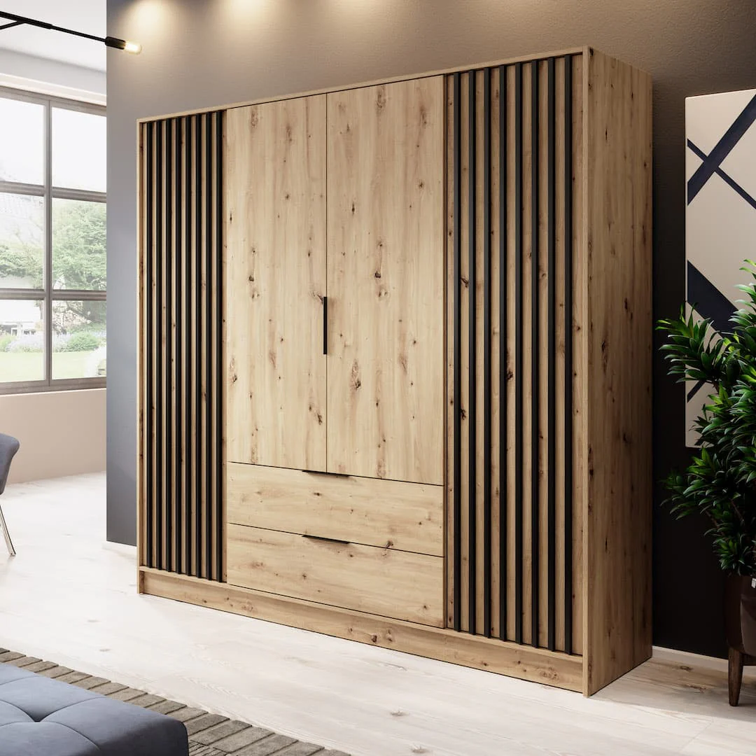 Nelly Hinged Door Wardrobe 206cm - Image 4