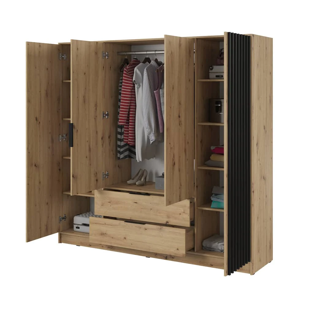 Nelly Hinged Door Wardrobe 206cm - Image 6