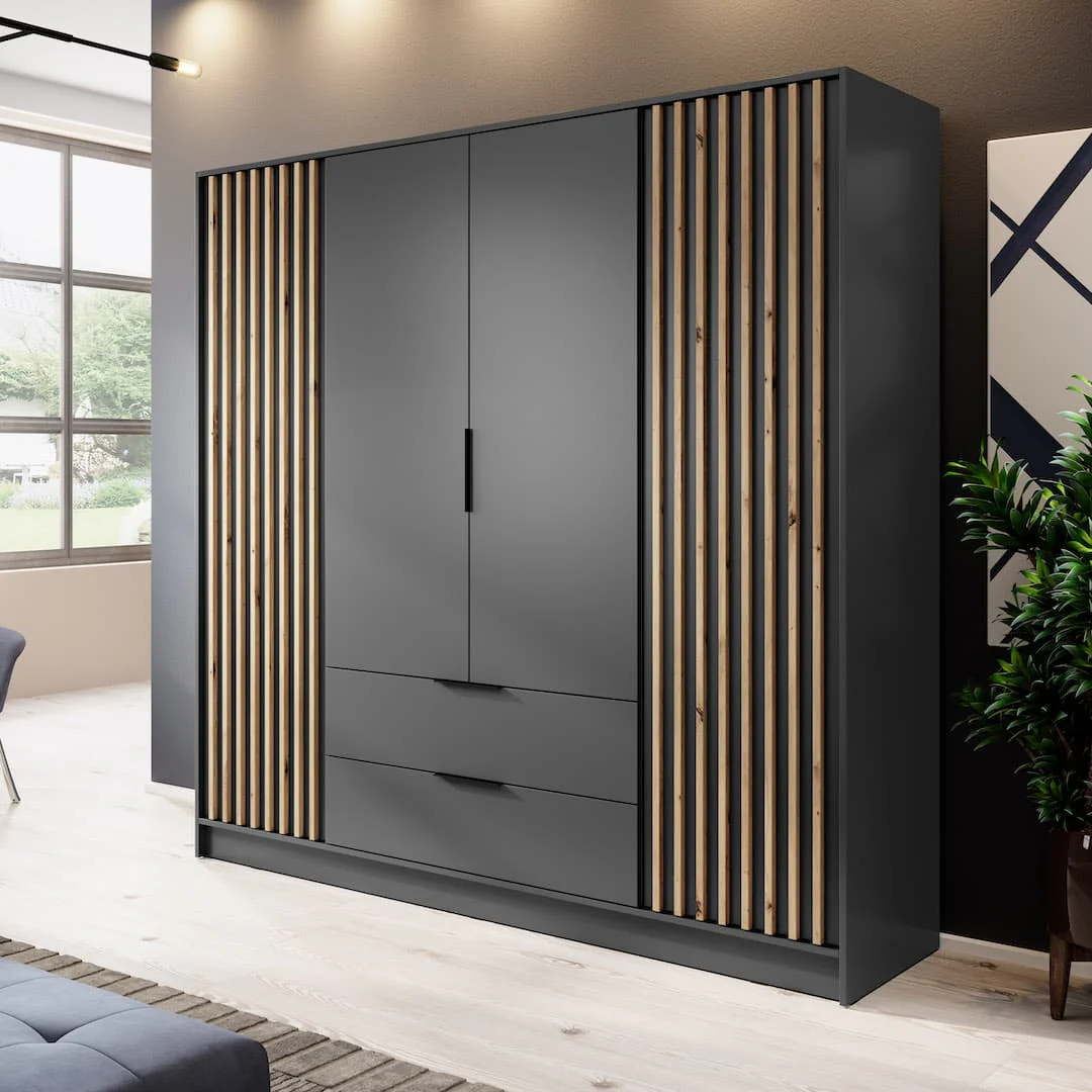 Nelly Hinged Door Wardrobe 206cm - Image 7