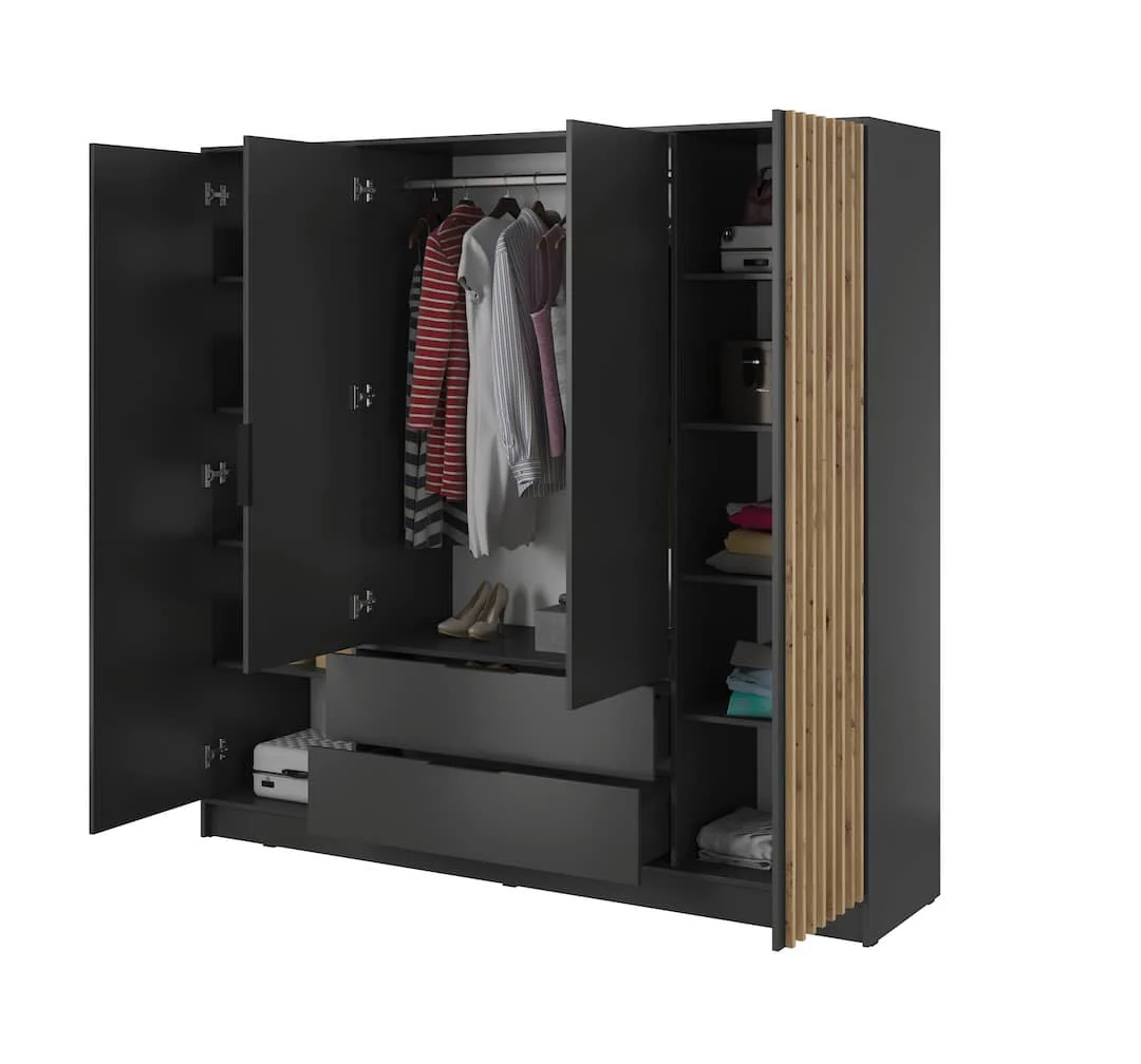 Nelly Hinged Door Wardrobe 206cm - Image 9