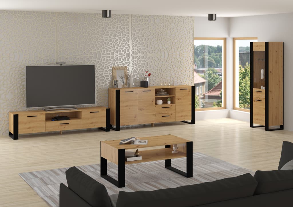 Nuka Sideboard Cabinet 197cm - Image 4