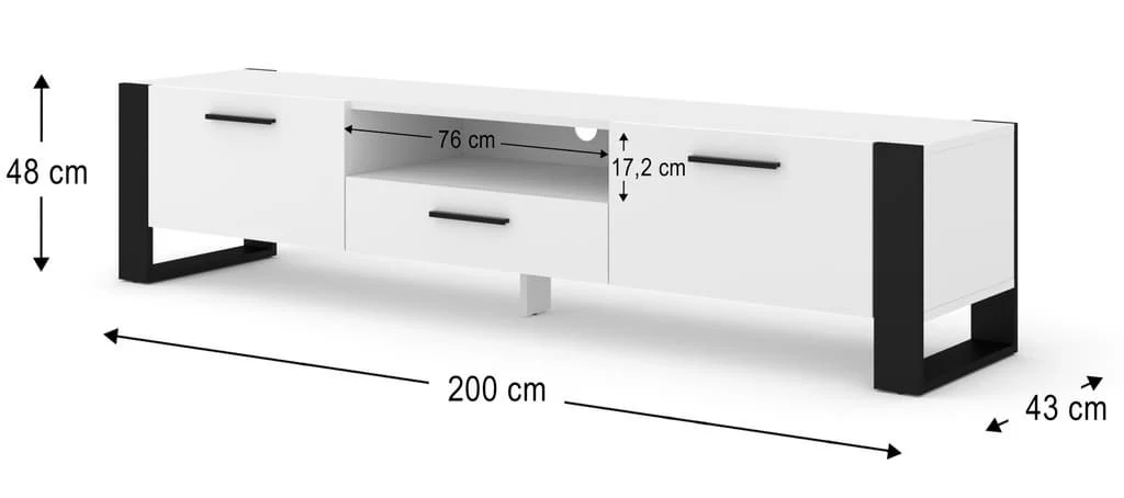 Nuka TV Cabinet 200cm - Image 6