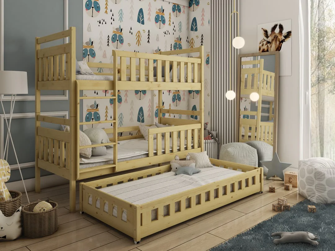 Wooden Bunk Bed Olivia With Trundle - Image 10