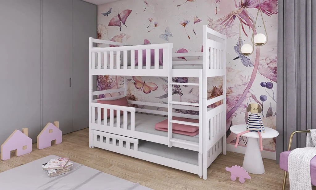 Wooden Bunk Bed Olivia With Trundle - Image 3