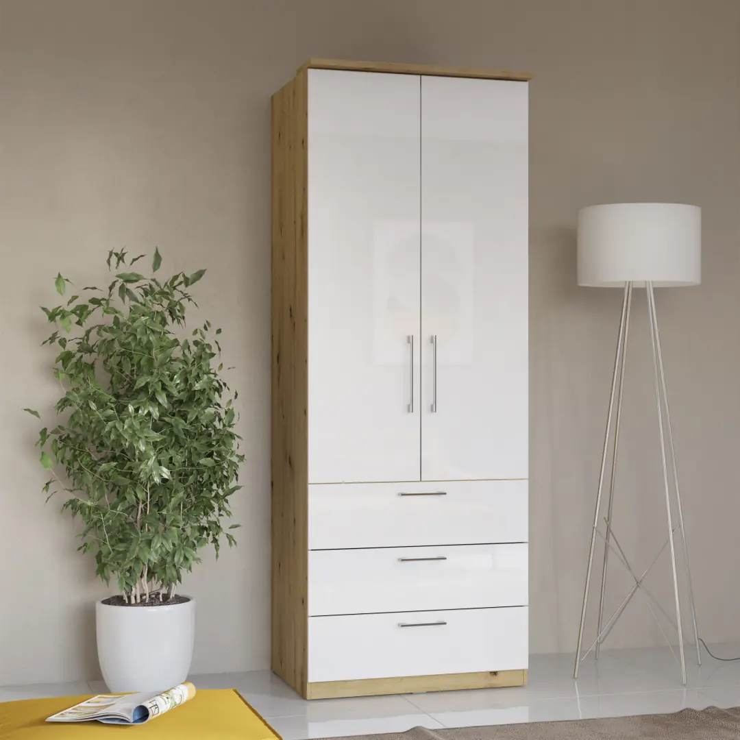 Optima 68 Hinged Wardrobe 80cm - Image 5