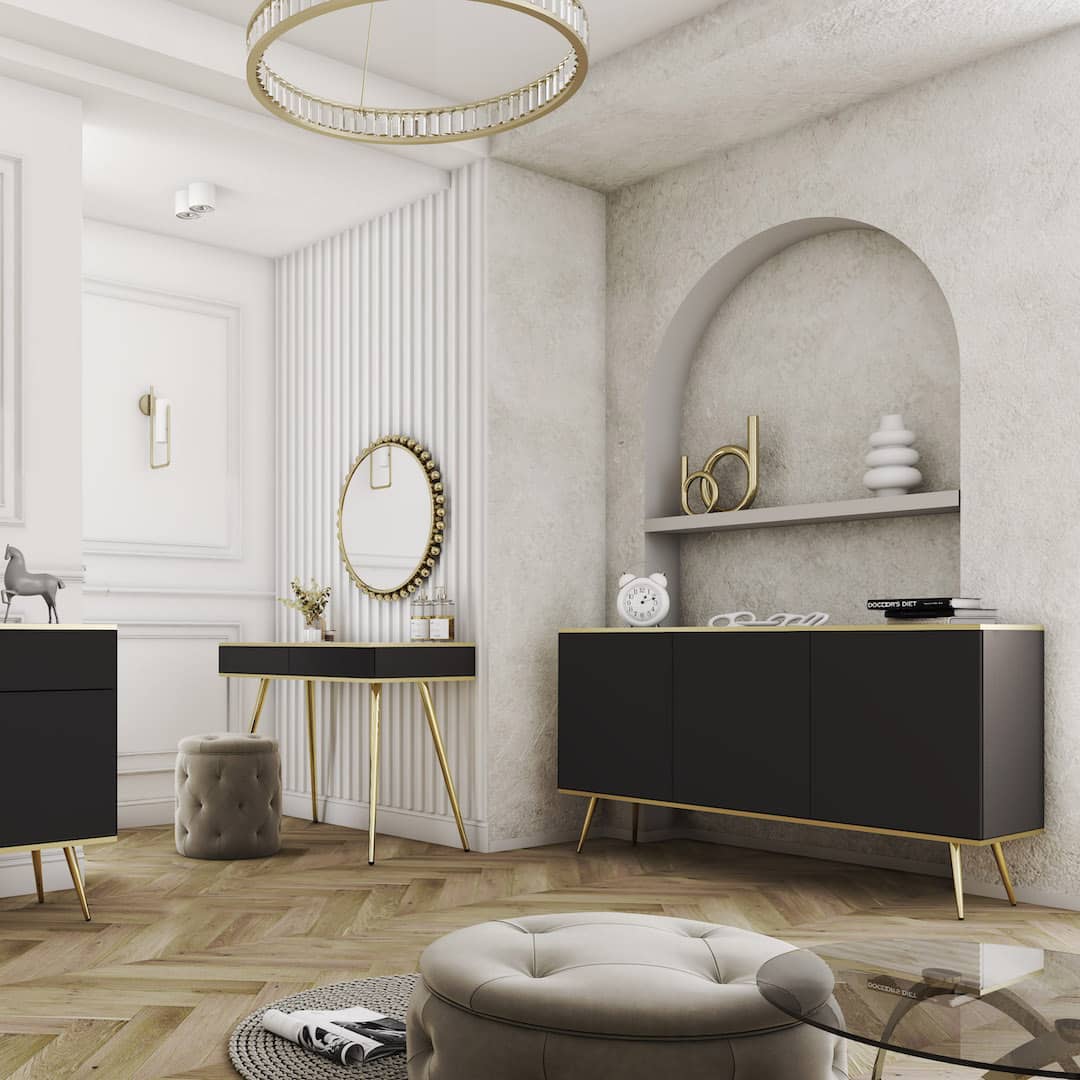 Oro Sideboard Cabinet 107cm - Image 9
