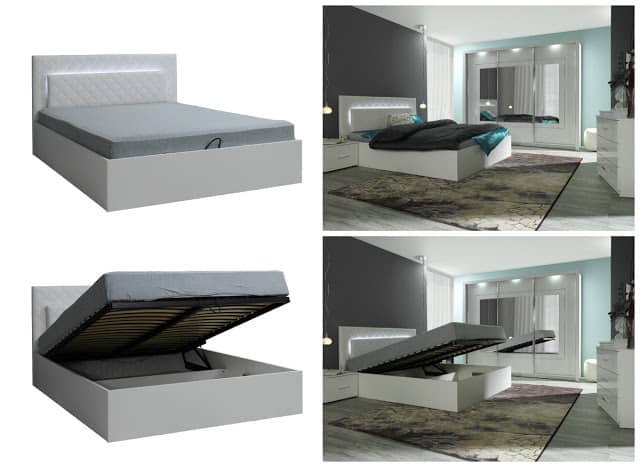 Panarea 81 Ottoman Bed 160cm - Image 3