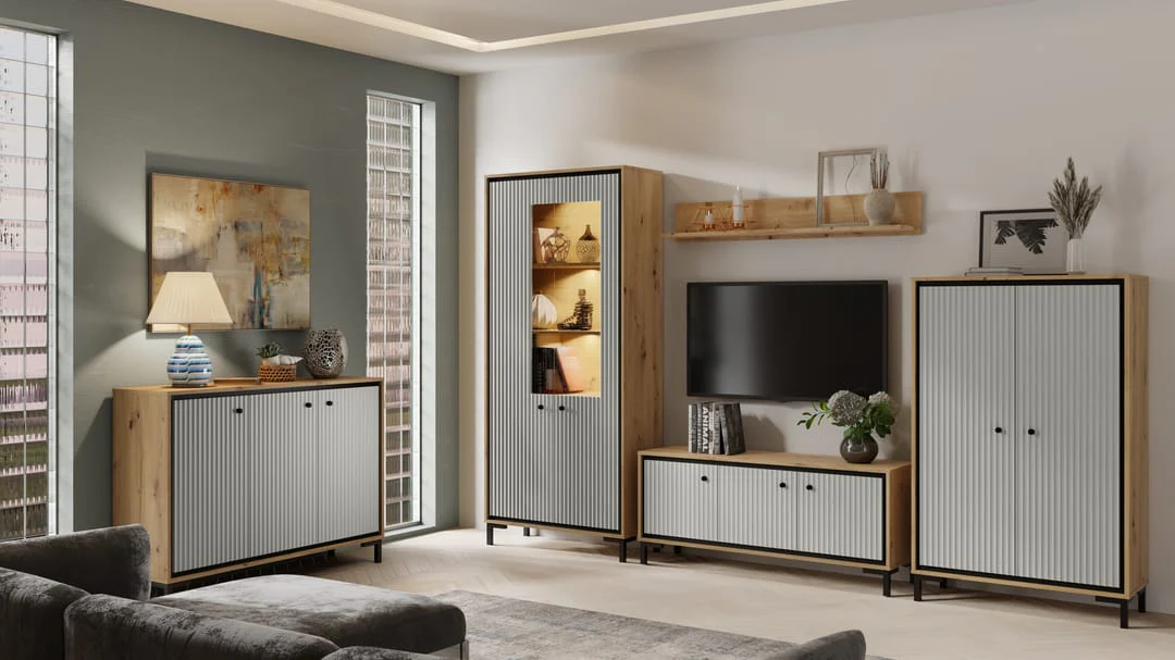 Parii Hinged Door Wardrobe 89cm - Image 6