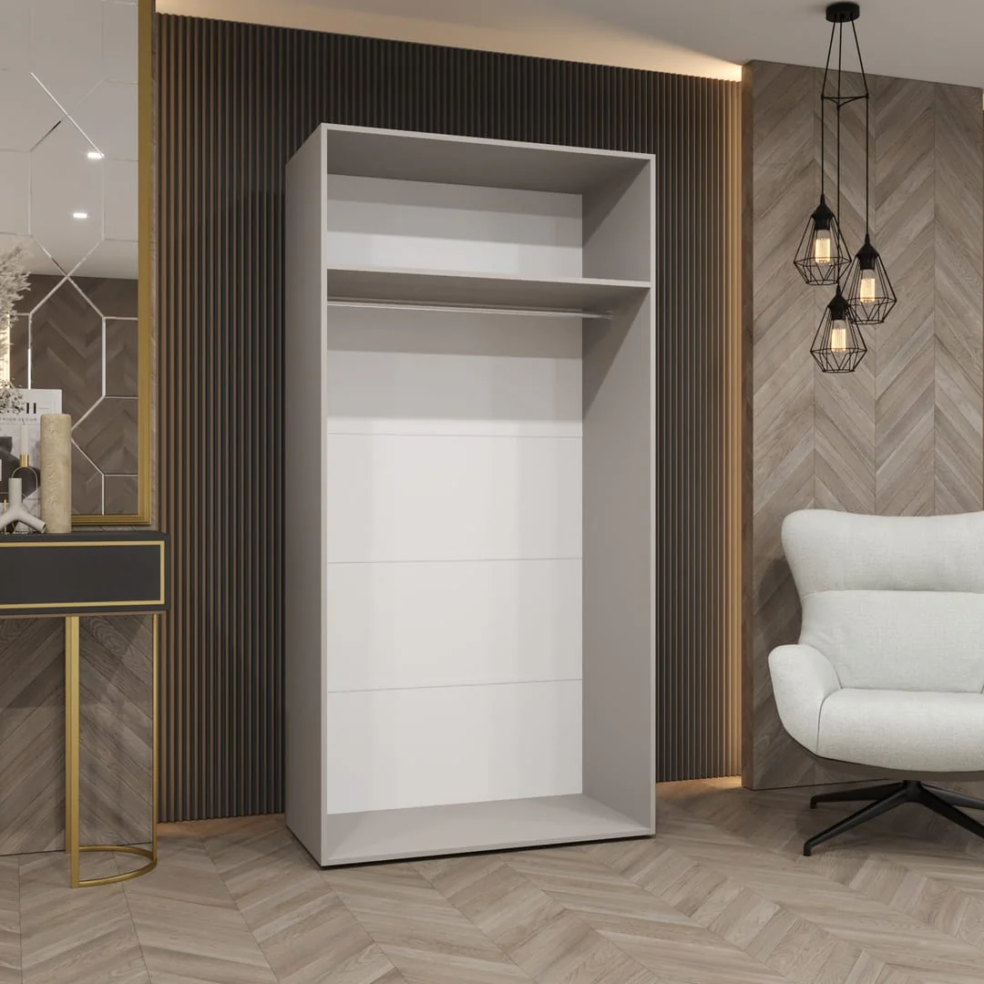 Parma II Hinged Door Wardrobe 100cm - Image 5