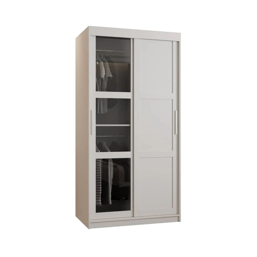 Parma III Sliding Door Wardrobe 100cm - Image 2