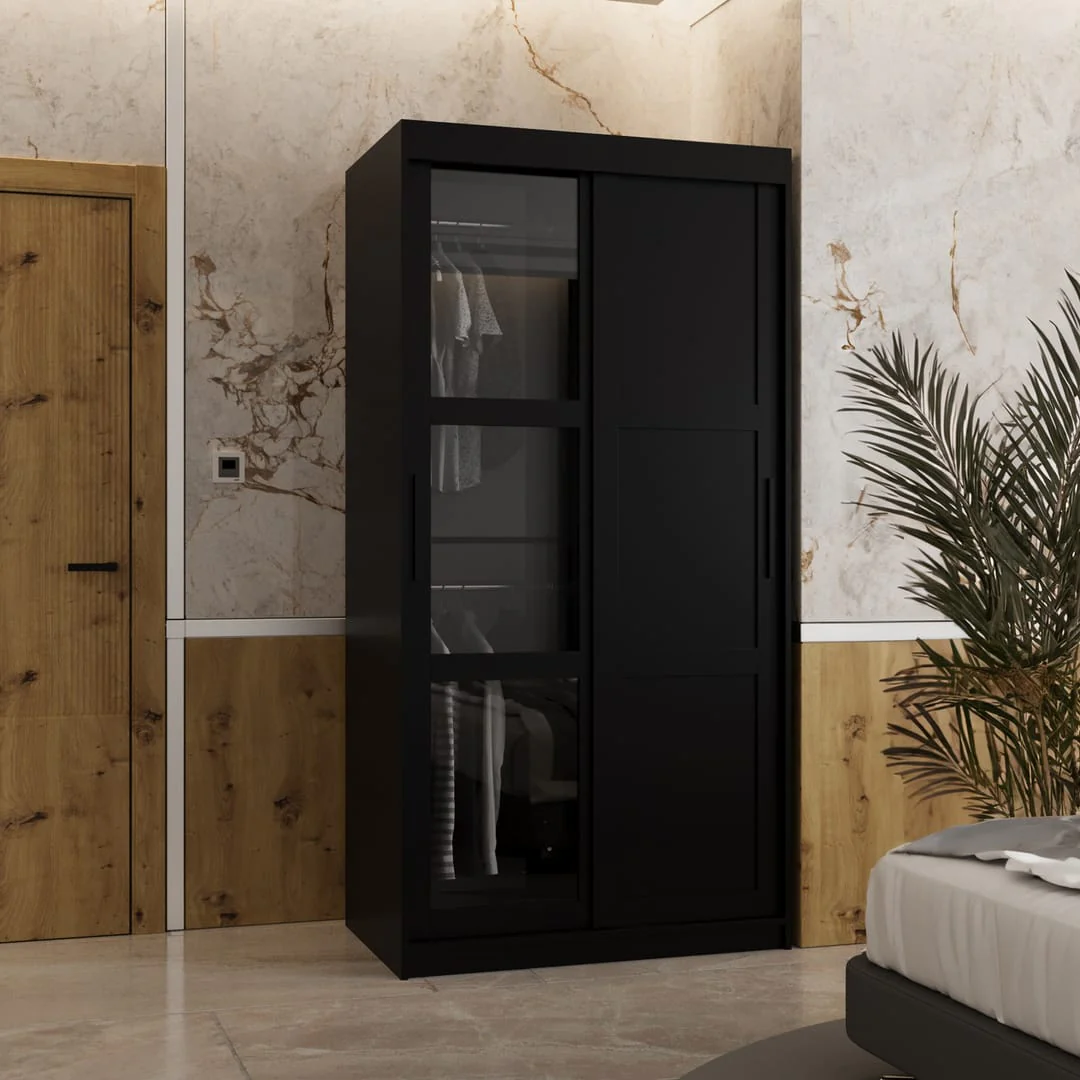 Parma III Sliding Door Wardrobe 100cm - Image 7