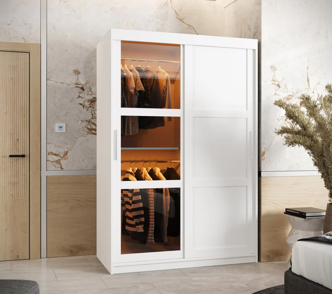 Parma III Sliding Door Wardrobe 120cm - Image 11
