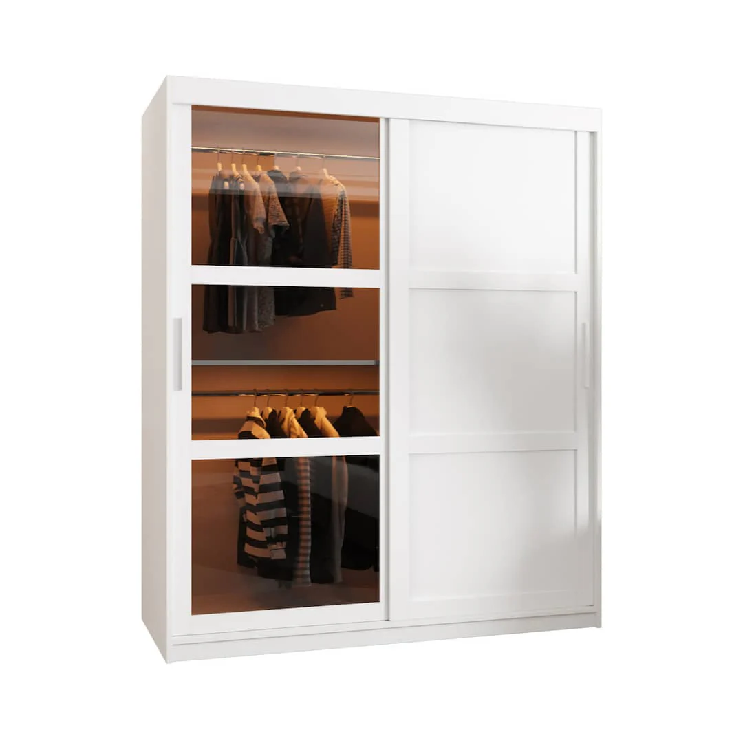 Parma III Sliding Door Wardrobe 150cm - Image 3