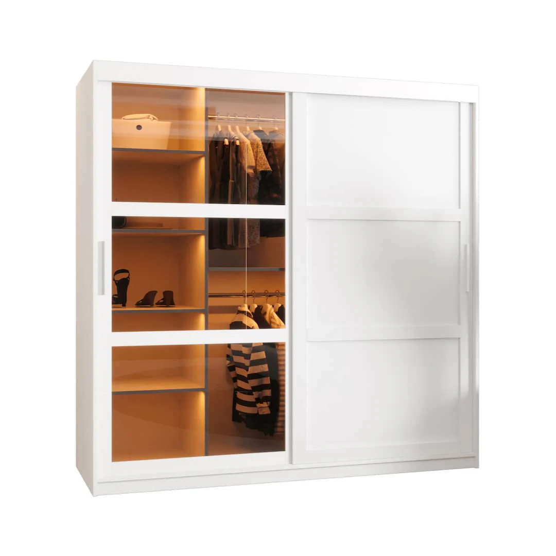 Parma III Sliding Door Wardrobe 180cm - Image 10