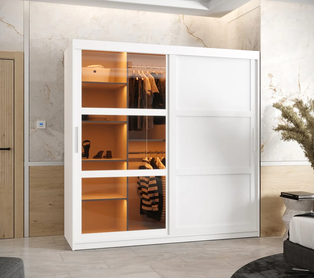 Parma III Sliding Door Wardrobe 180cm - Image 11