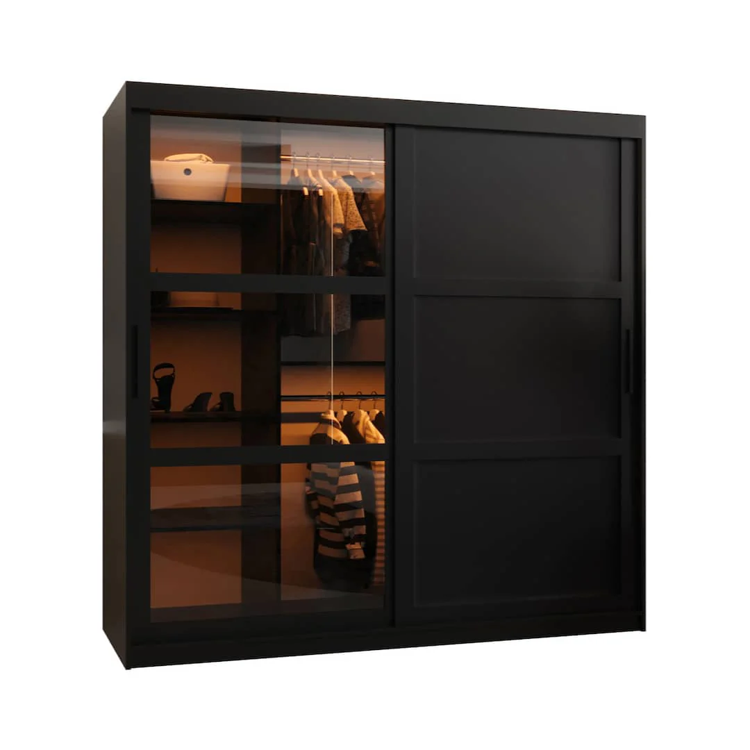 Parma III Sliding Door Wardrobe 180cm - Image 3