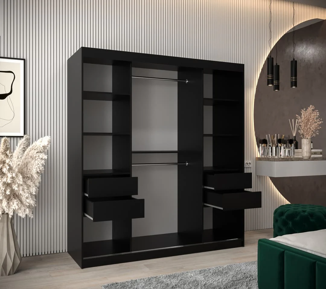 Parma III Sliding Door Wardrobe 180cm - Image 6